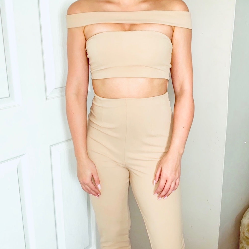 Nude Jumpsuit- one piece: Alice + Olivia (size: 4)